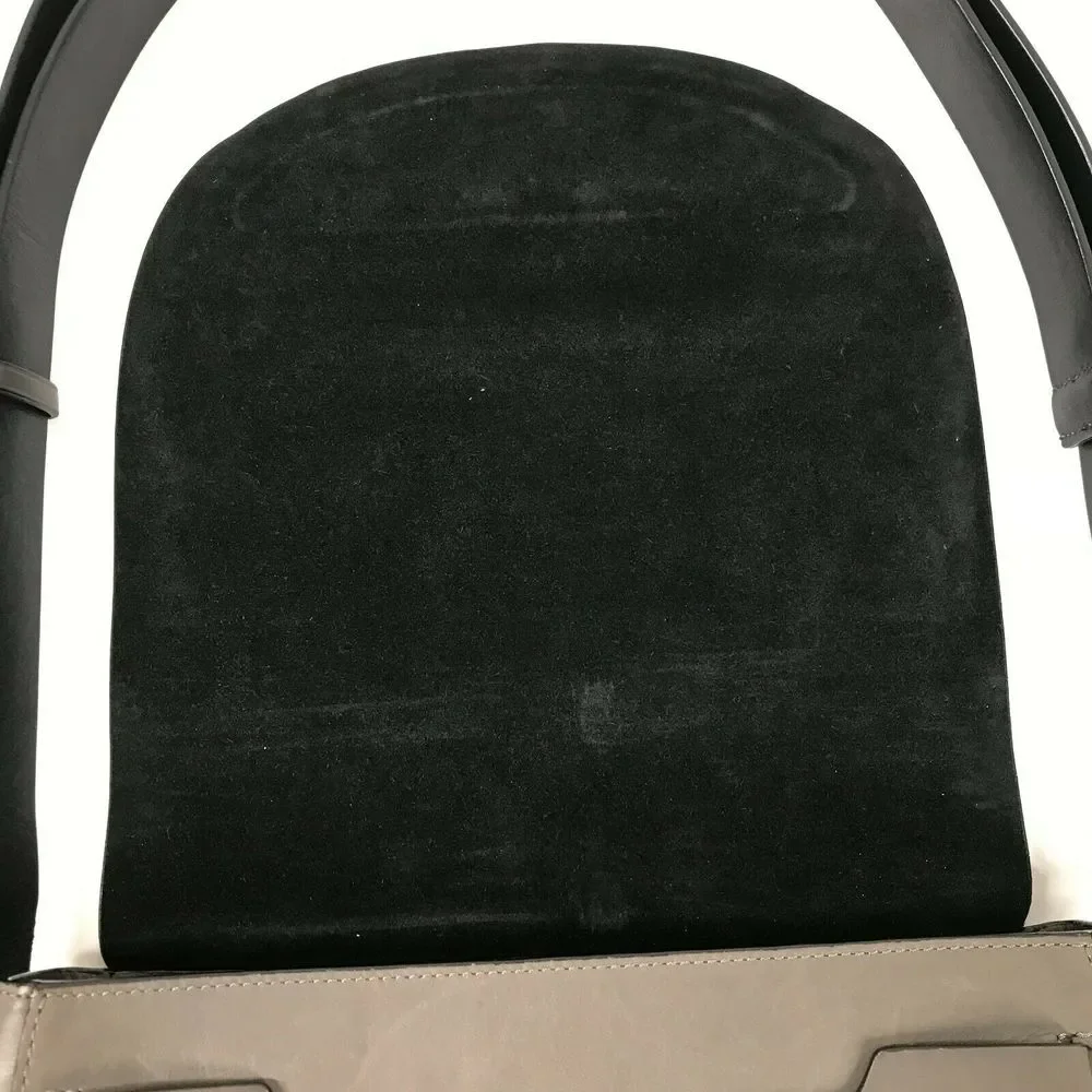 rag & bone Smoke Gray Leather Flap Saddle Bag 3-Way Strap Shoulder 9”H 11”W 2”D - Picture 8 of 15